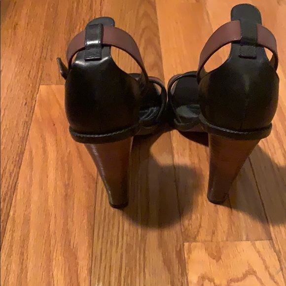 Derek Lam brown/black leather sandals - size 38 - Picture 4 of 5